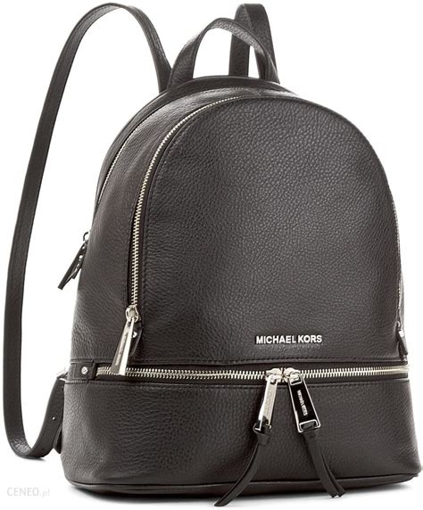 michael kors rhea leather backpack black 30s5sezb1l 001|Michael Kors rhea zip.